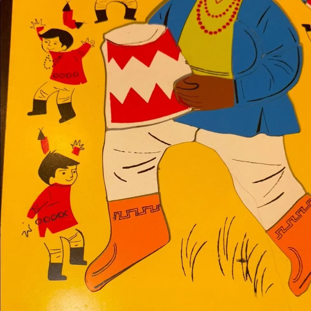 Vintage Playskool Ten Little Indians Puzzle